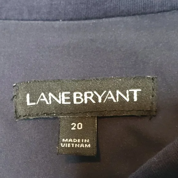 Lane Bryant Navy Blue Military Knit Blazer/Jacket - Picture 5 of 11